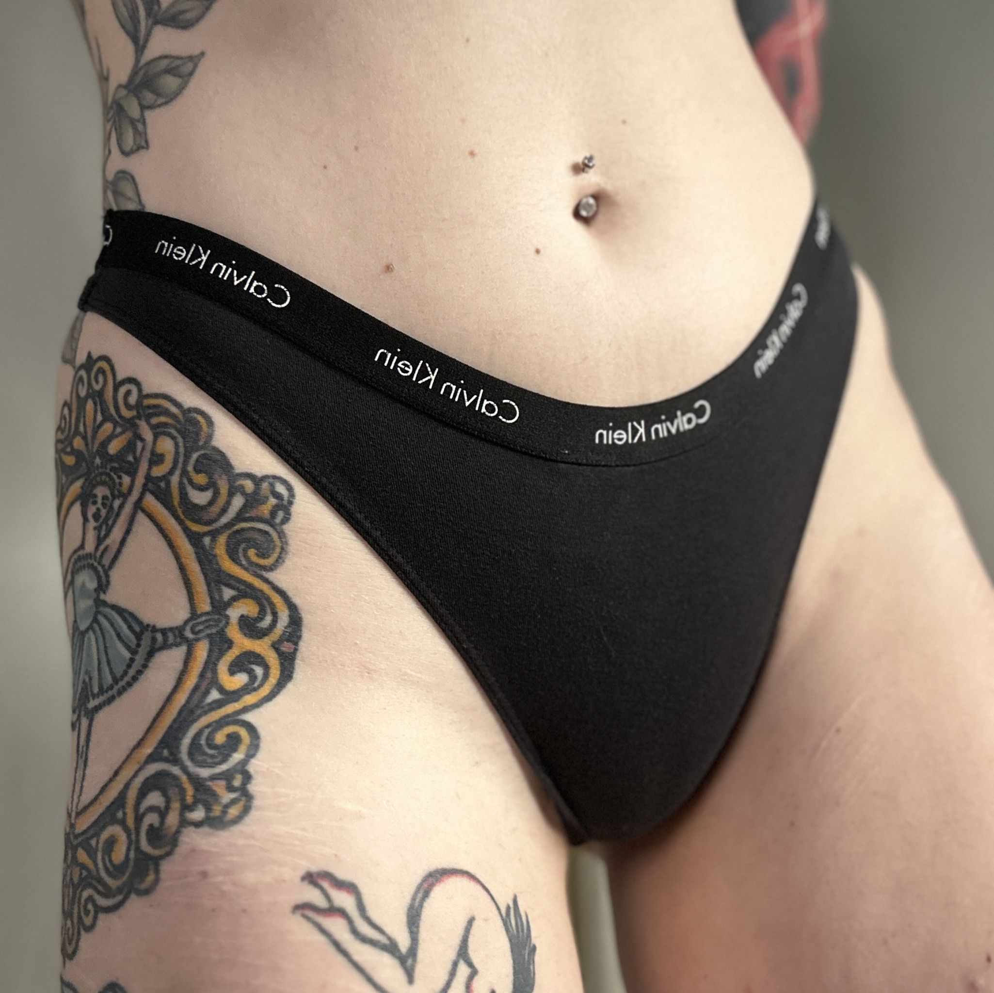 Black Calvin Thong