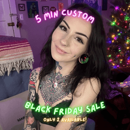 5 min Custom Black Friday Deal