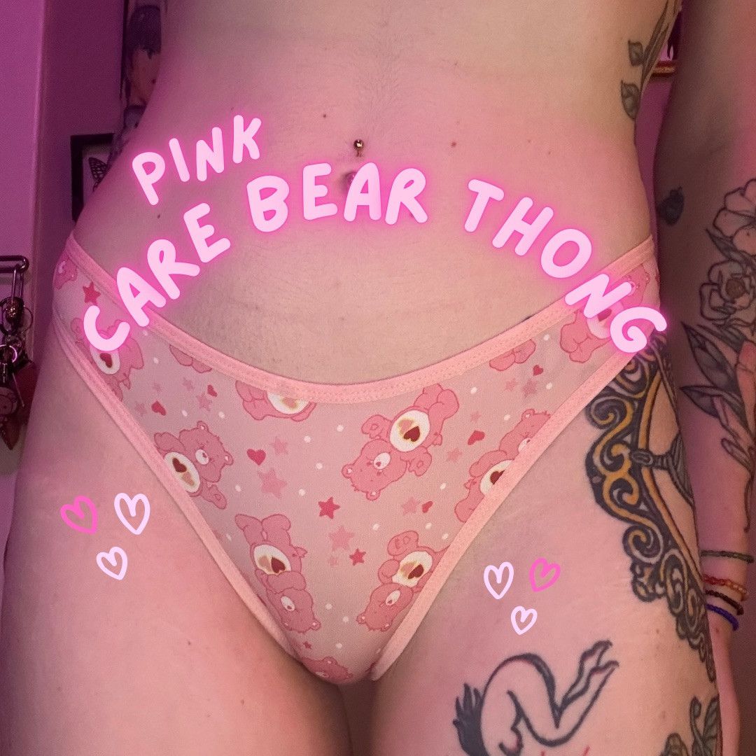 Pink Care Bear Thong