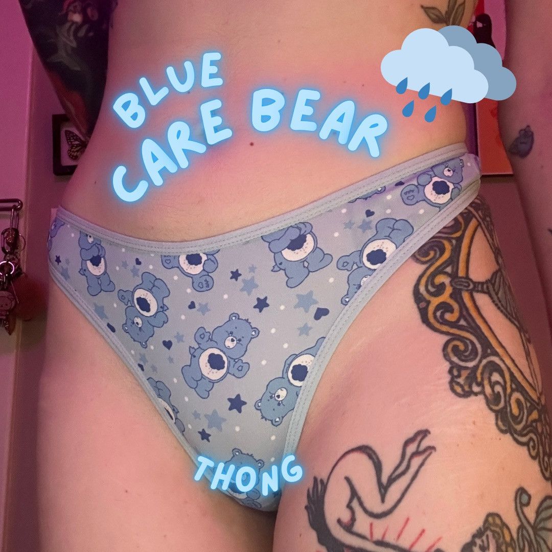 Blue Care Bear Thong