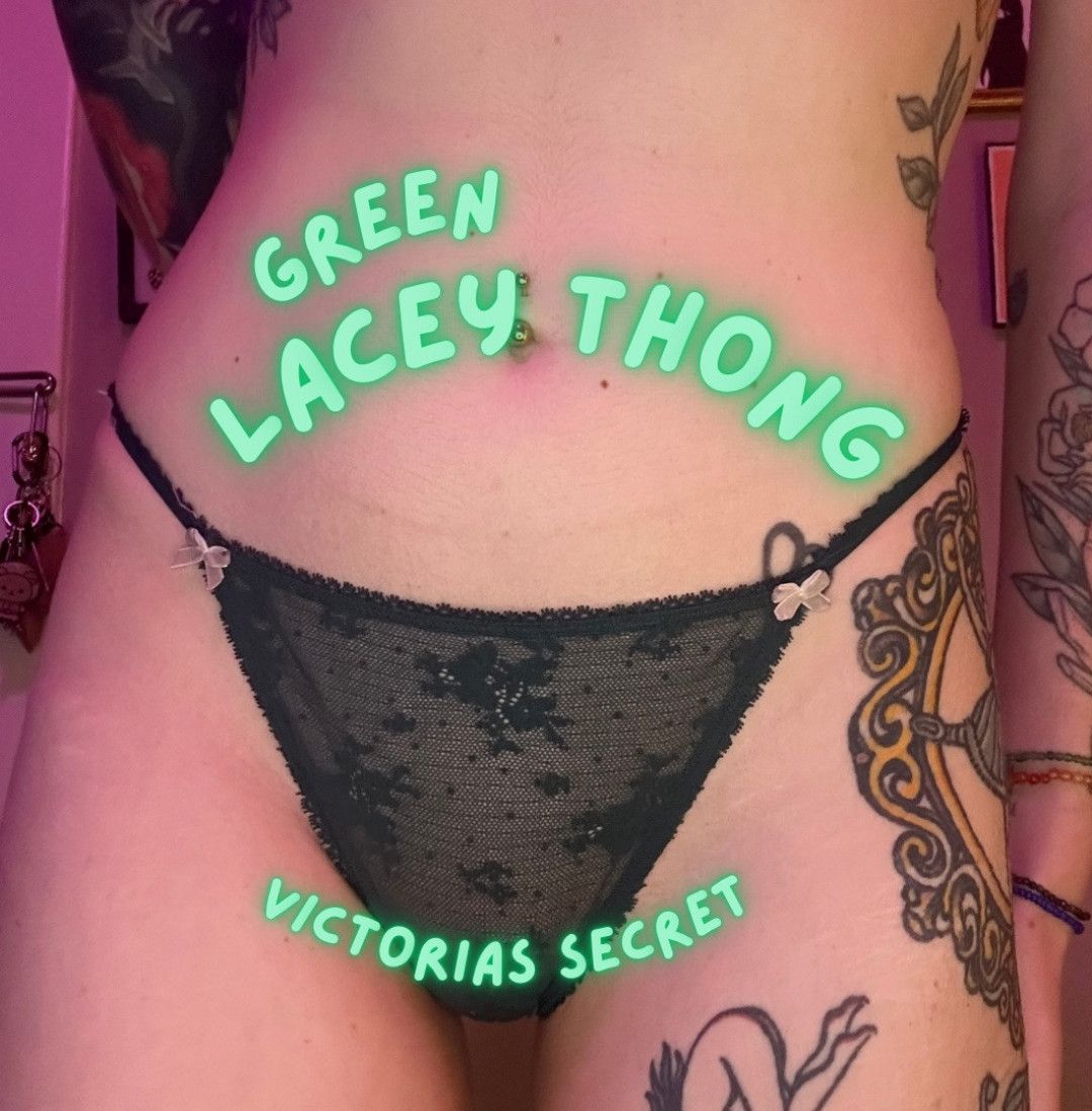 Green Lace G String