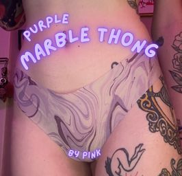 Purple Marble Thong