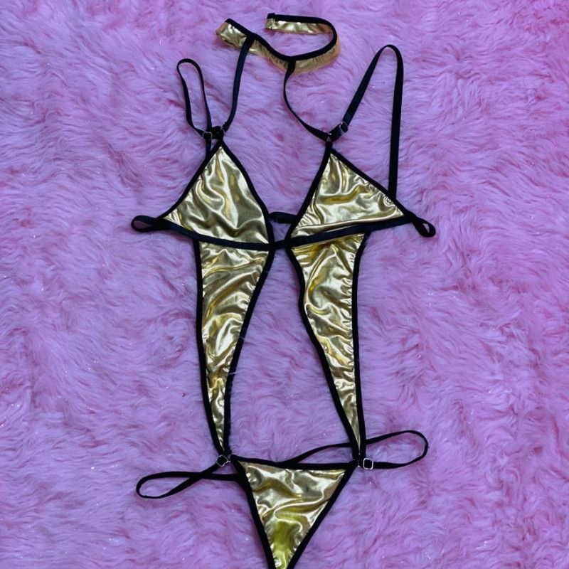 Sexy Gold Lingerie!!