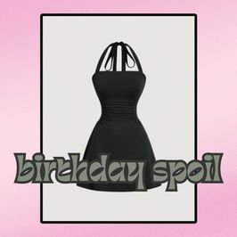 Get me: Black Tied Mini Dress