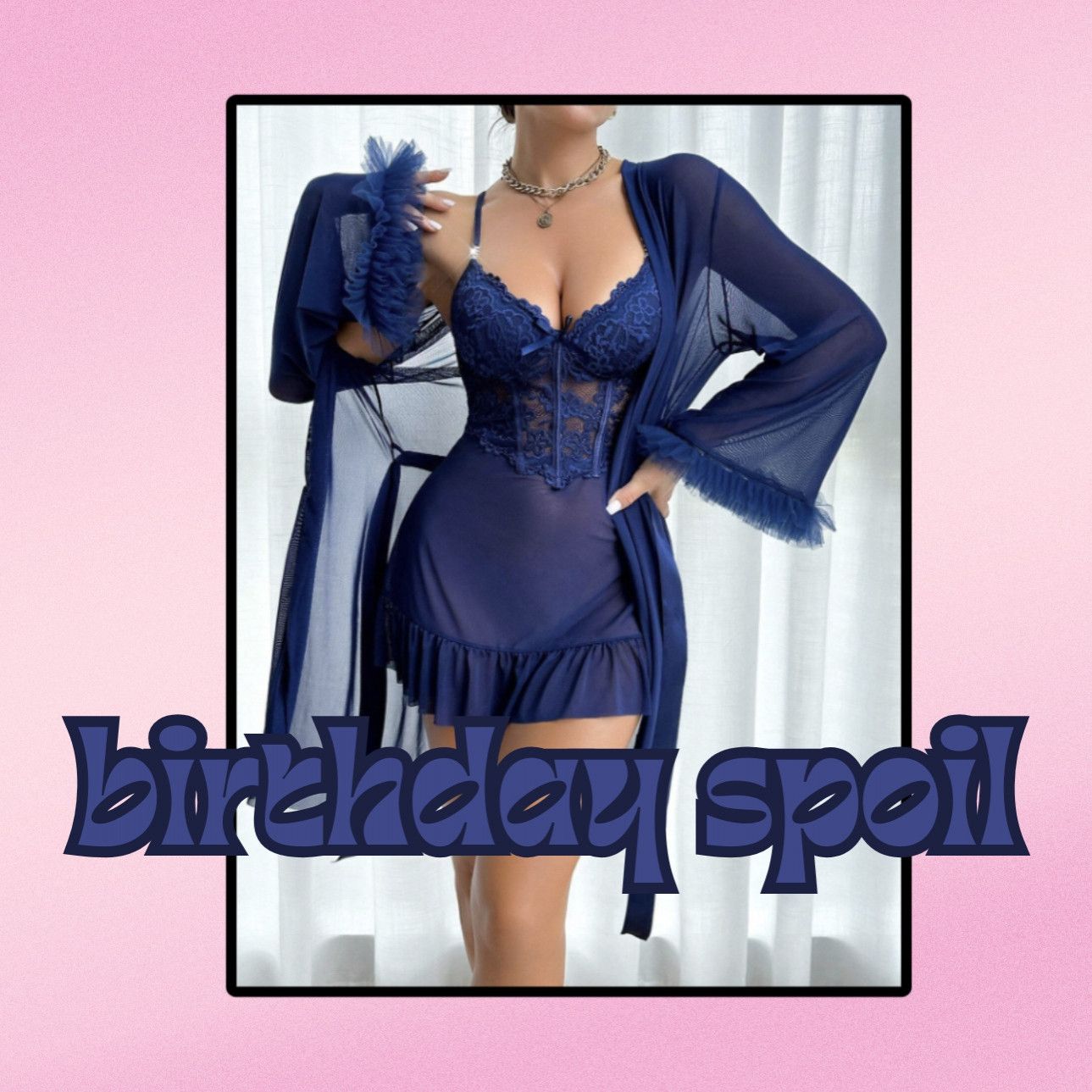 Get me: Blue Babydoll Set