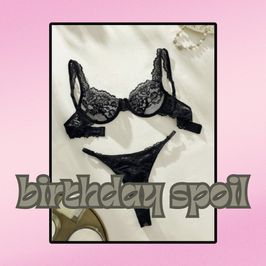 Get me: Black Lace Lingerie Set