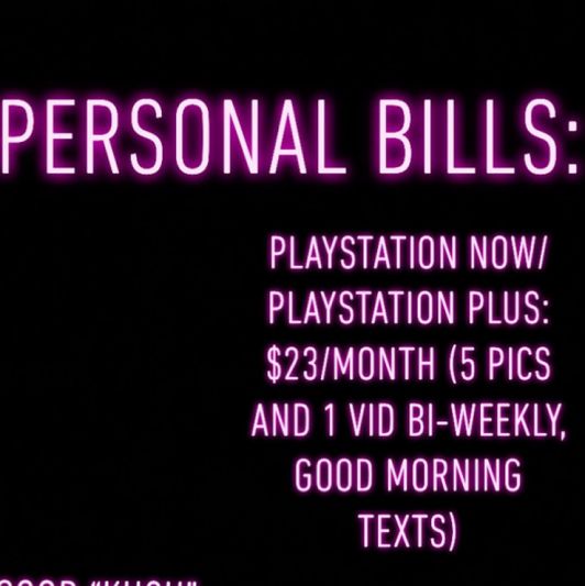 Personal bills