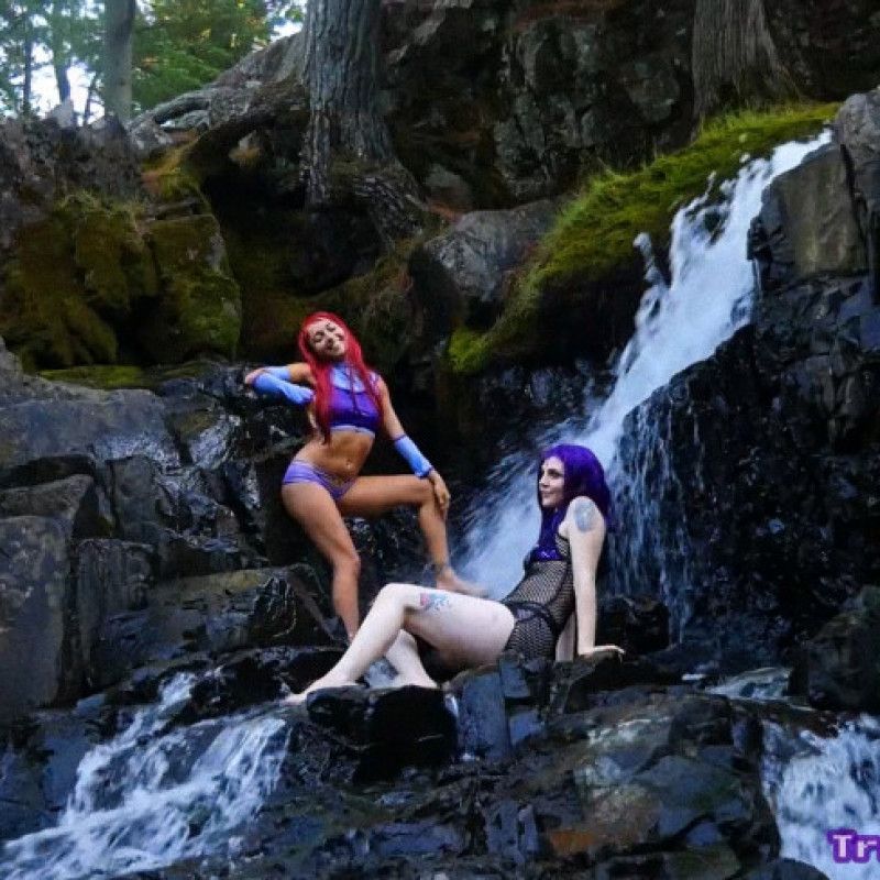 Raven and Starfire Waterfall Photos