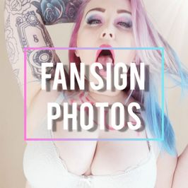 Fan Sign Photoset