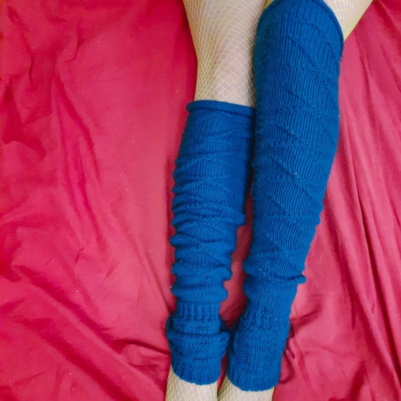 Knitted leg warmers