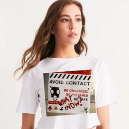 Post Apocalyptic World Womens Cropped T