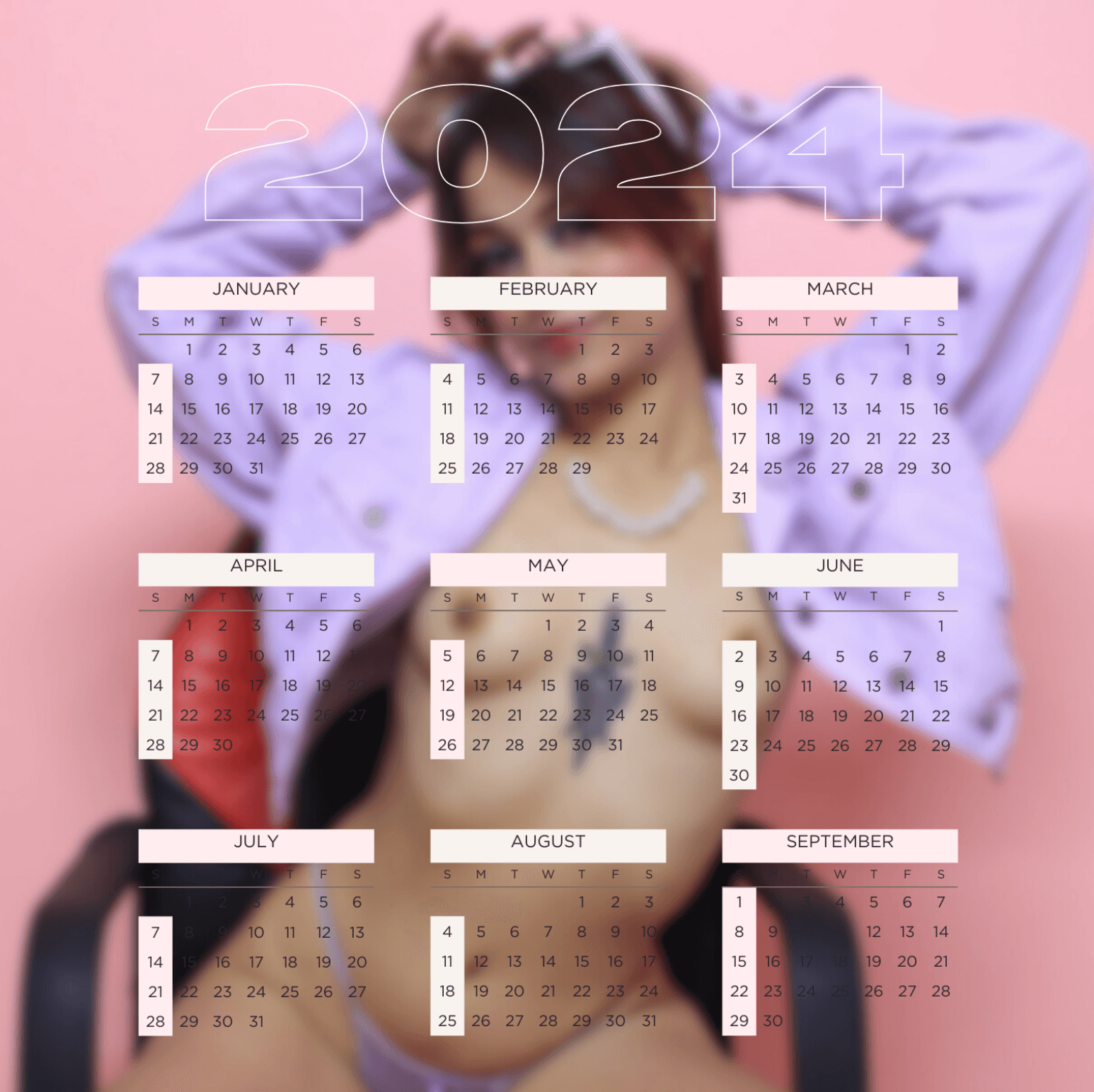 2024 X Live Calendar