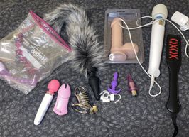 10 Sex Toys Realistic Dildo Anal Beads Furry Tail Vibrators