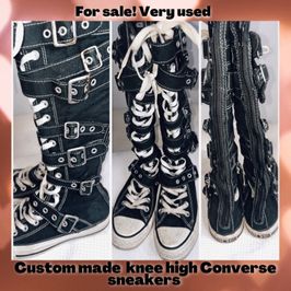 For sale Custom knee high converse