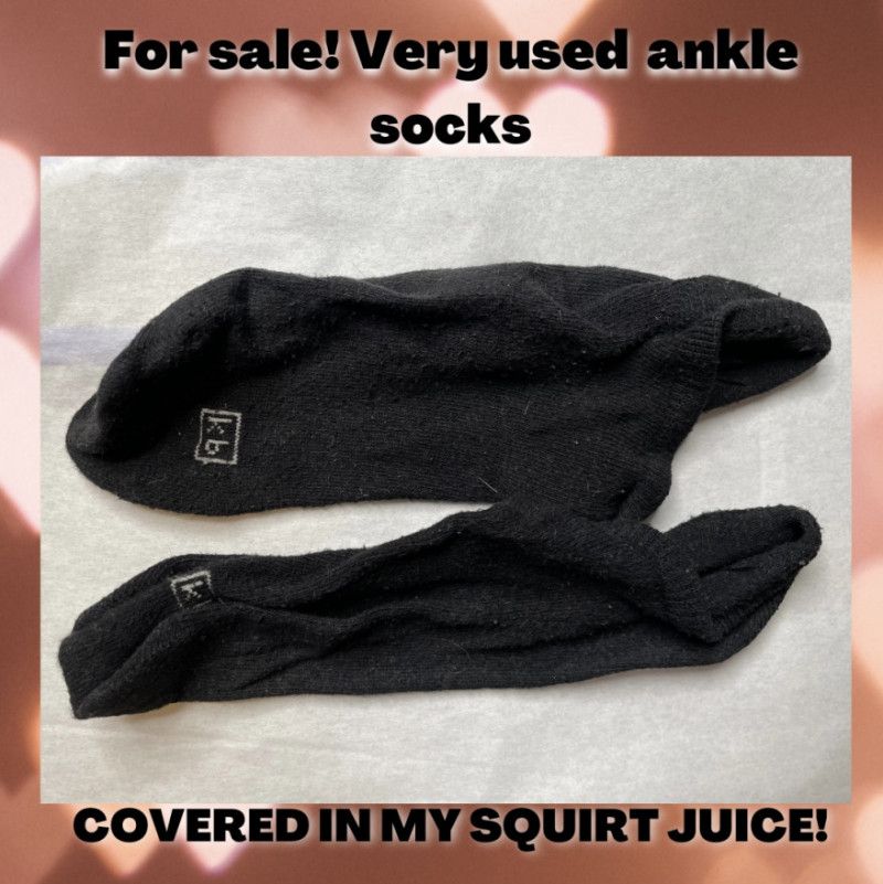 Socks soaked in my squirt juice