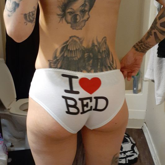 Sexy I LOVE BED PANTY