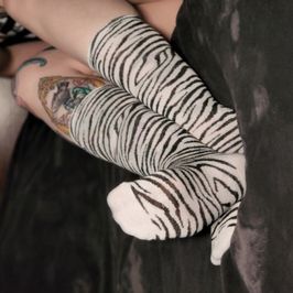 Zebra Print Socks