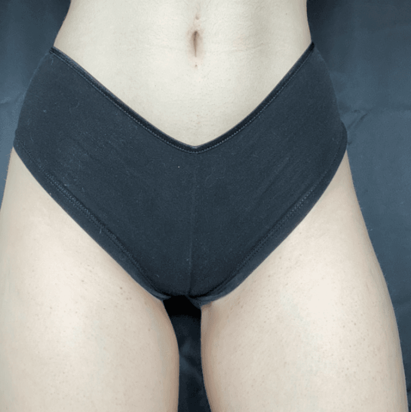 Black Cotton Cheekster Panty