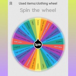 Uses physical item wheel