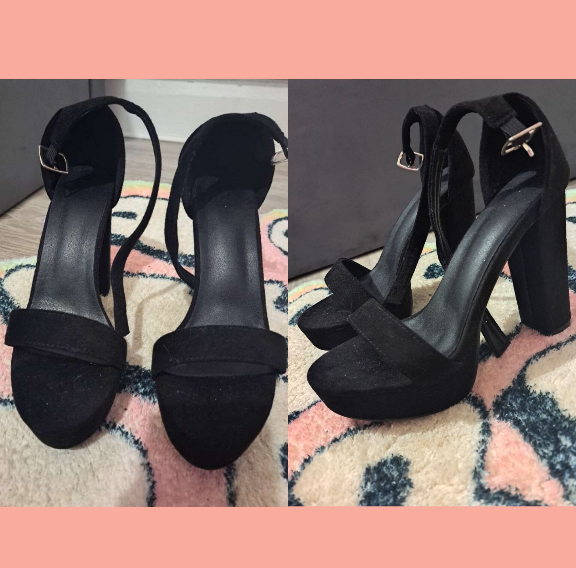 High heels  worn  Size 5