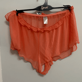 Peachy sheer lingerie 2 piece set