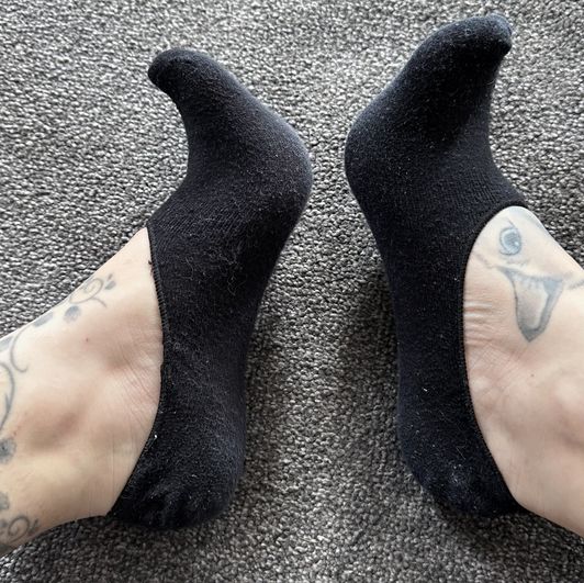 SUPER Stinky Black Pot Socks  Ankle Socks