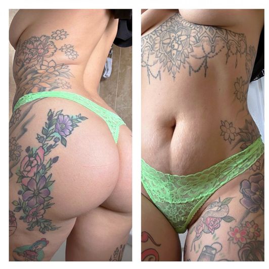 Neon Green Lacy Thong