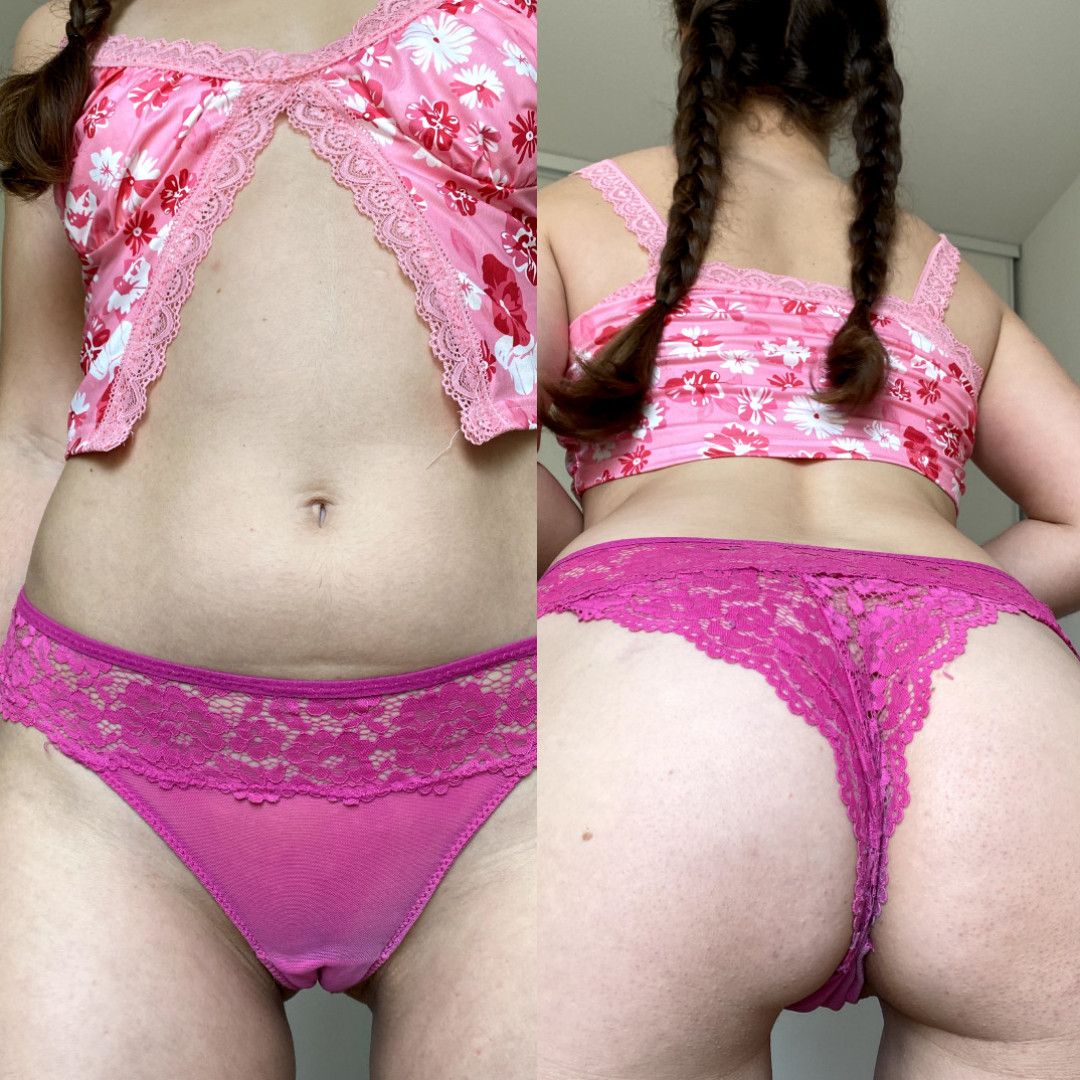 Extra dirty lace pink girly panties