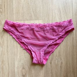 Smelly transparent pink full bum panties