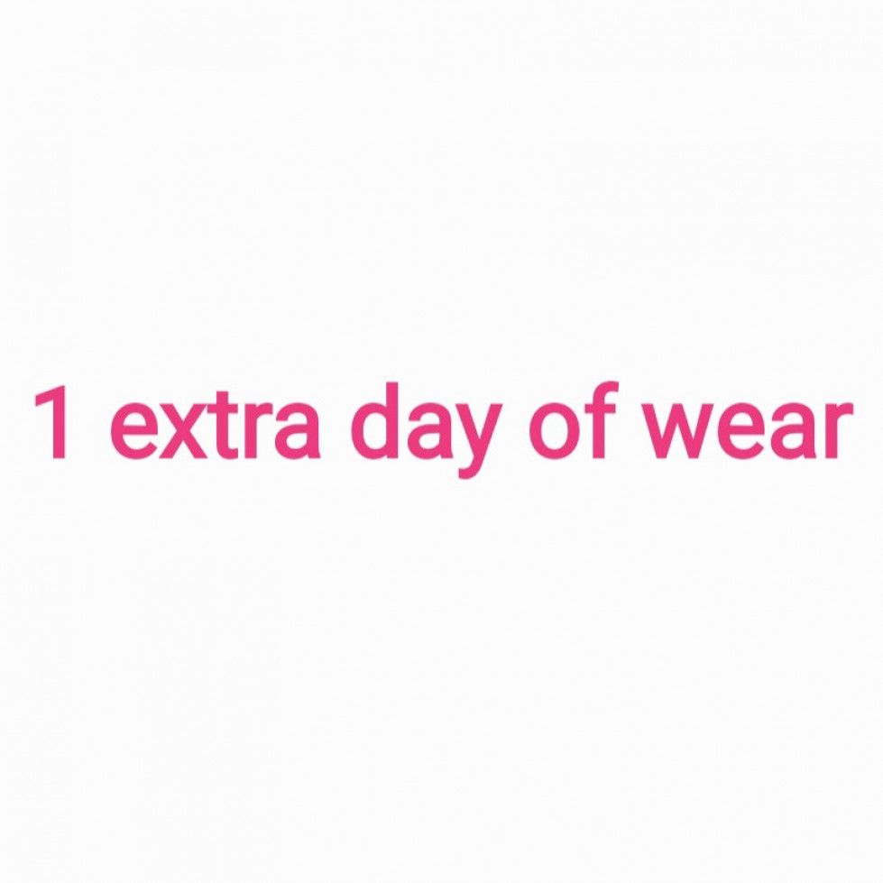 Underwear: 1 extra day