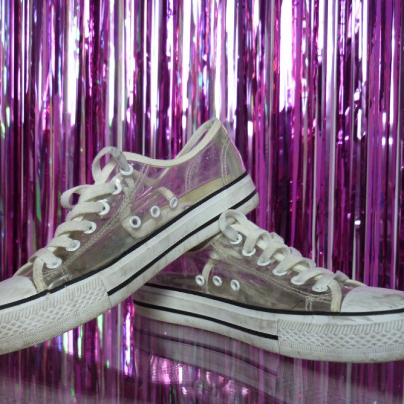 Transparent sneakers