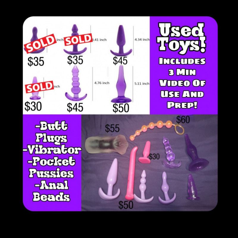 Used Butt Plugs  Sex Toys!