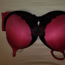 Hot pink bra