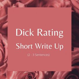 Dick Rating Short Write Up