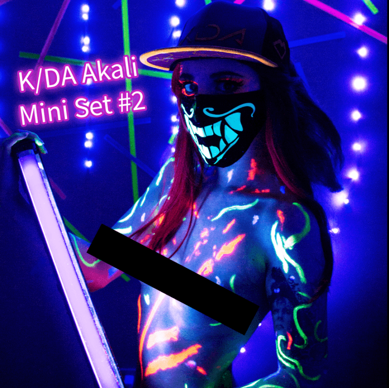 KDA Akali Blacklight MiniShoot Set 2