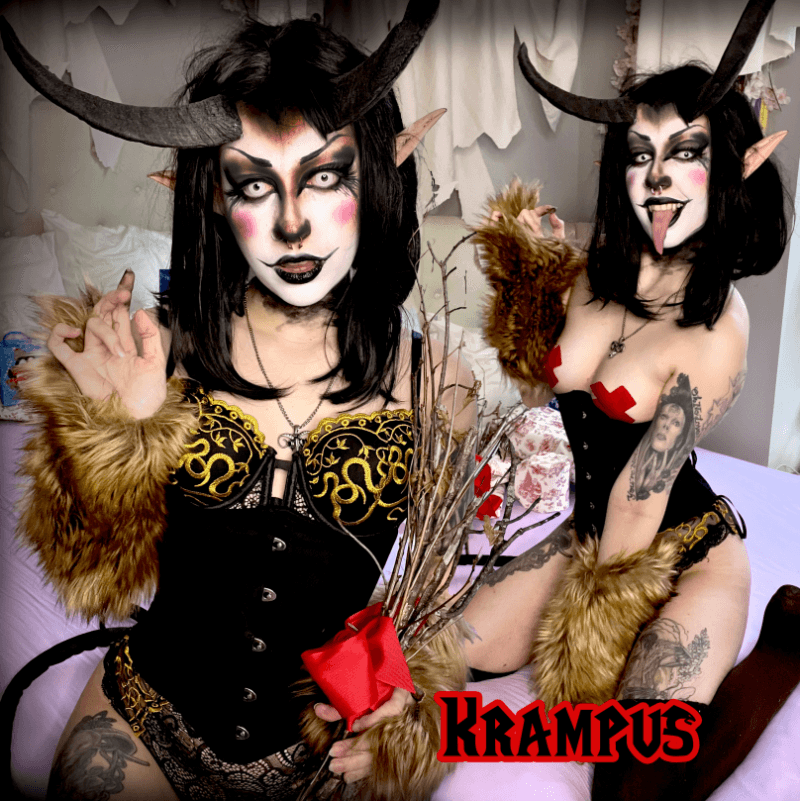 Krampus Christmas Photo and GIF set