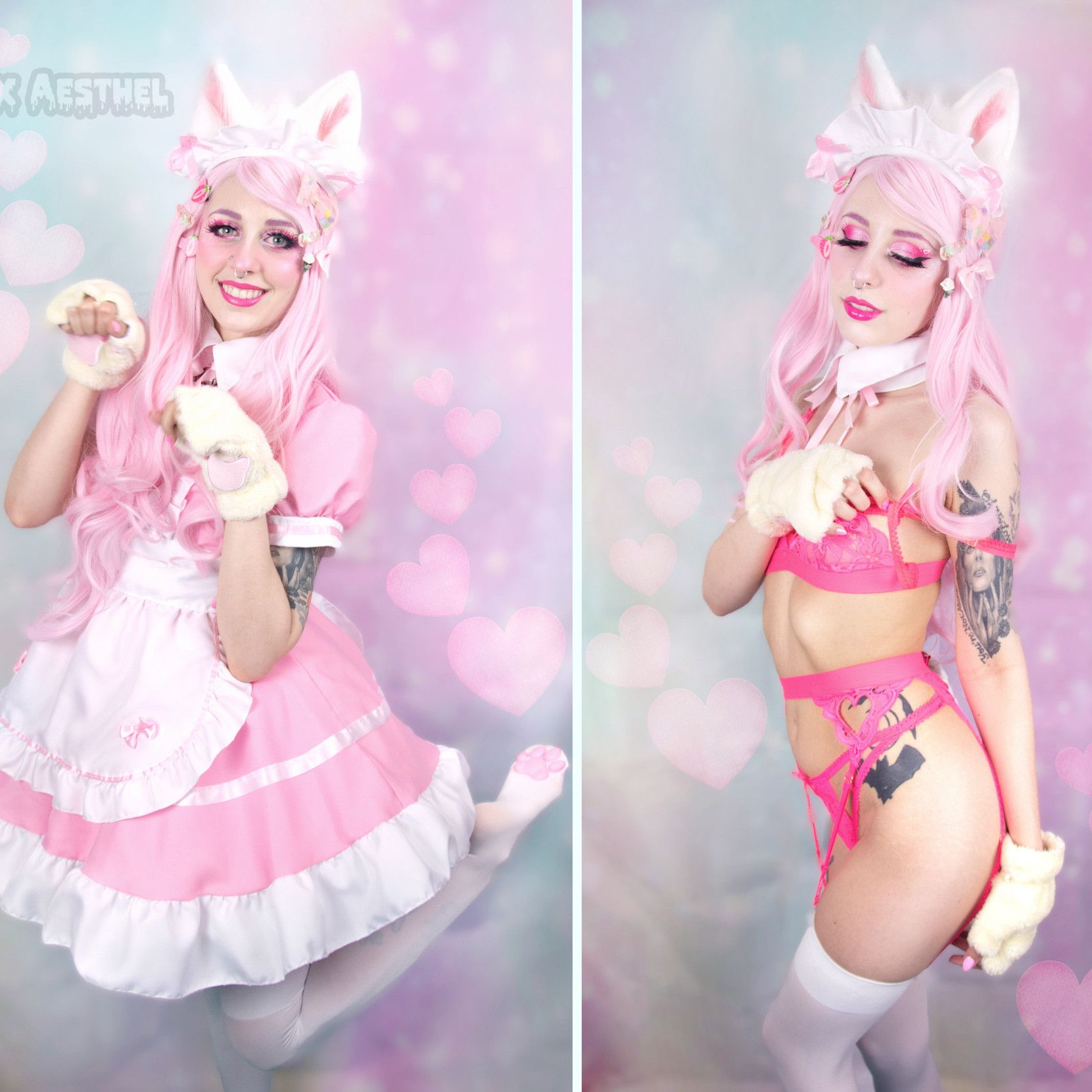 Catgirl Maid Valentines Treat Photo Set