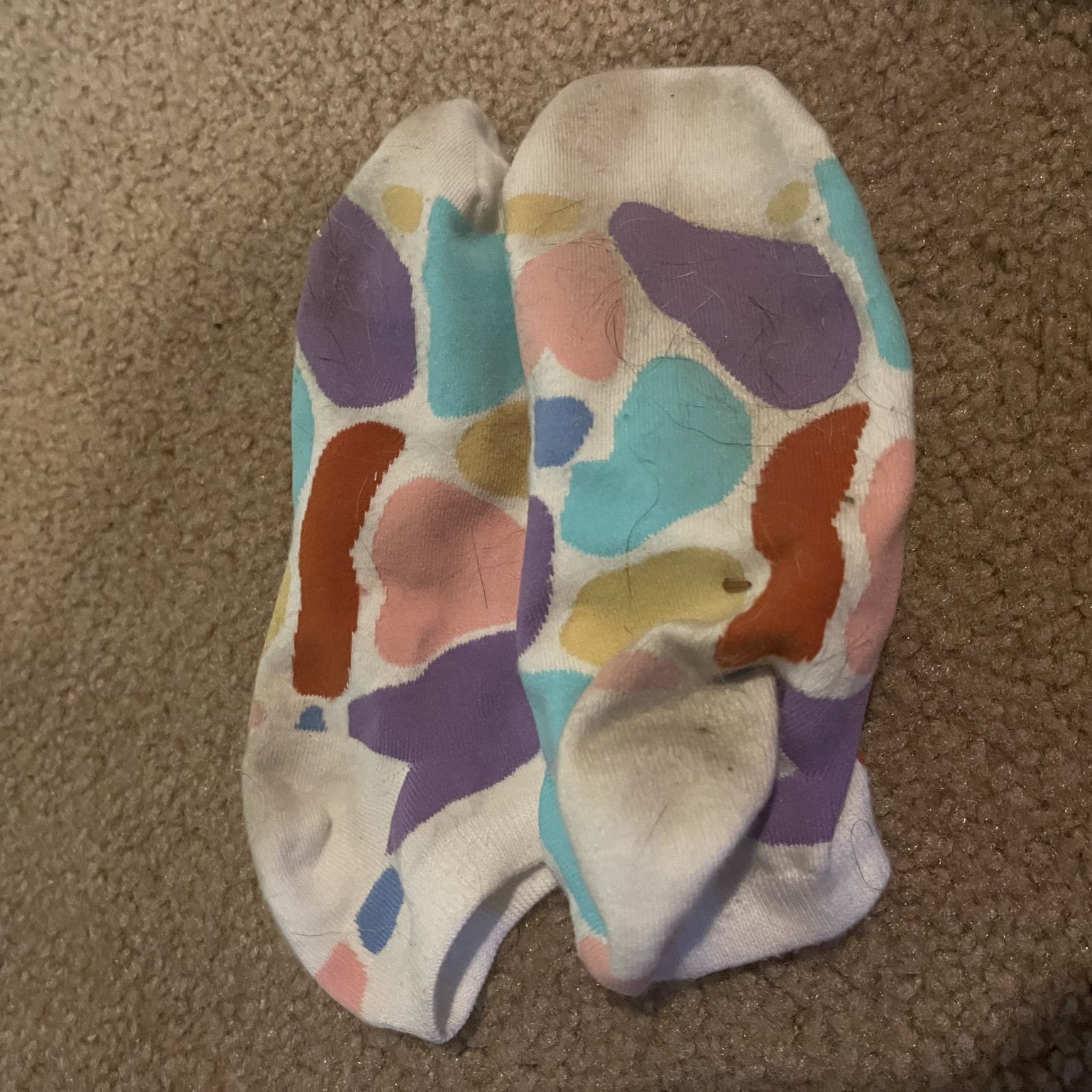 Used Colorful Ankle Socks