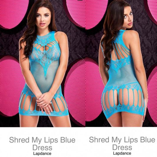 Shred My Lips Blue Dress