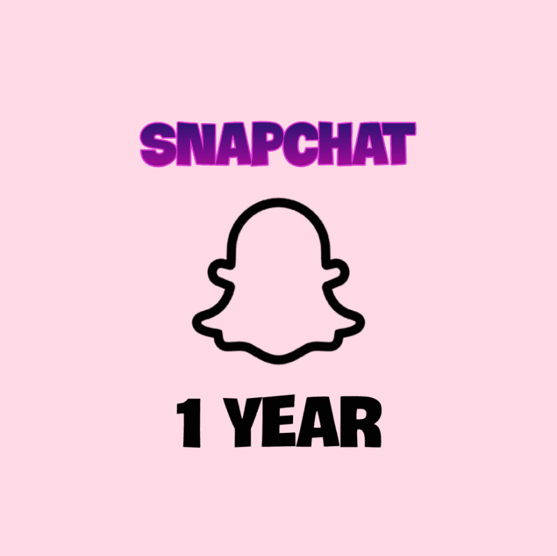 One Year Snapchat