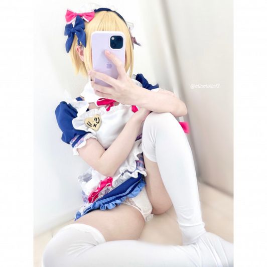 Japanese Game Maid Cosutume Upskirt photo set