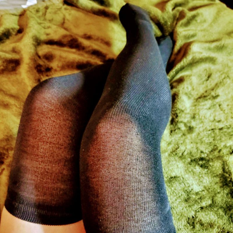 Own my knee High Black Socks