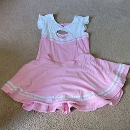 Littleforbig maid pink white cheerleader outfit