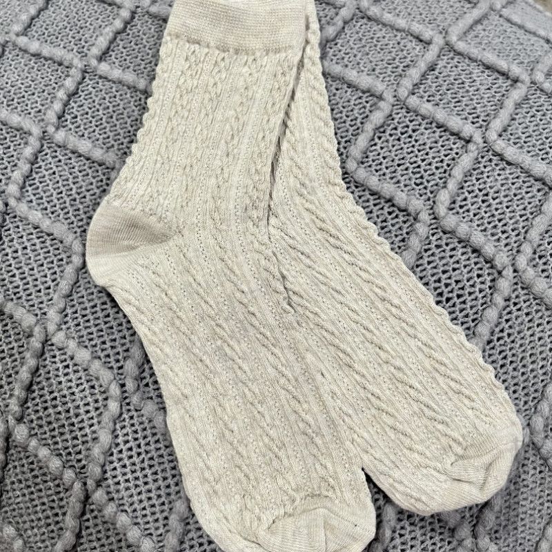 Cream Cozy Socks