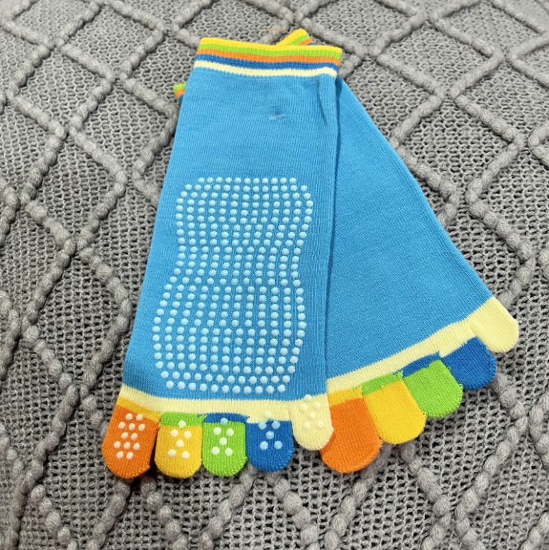 Colorful Anti Slip Toe Socks