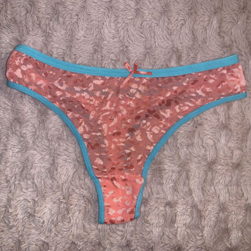 Pink Cheetah Print Thong