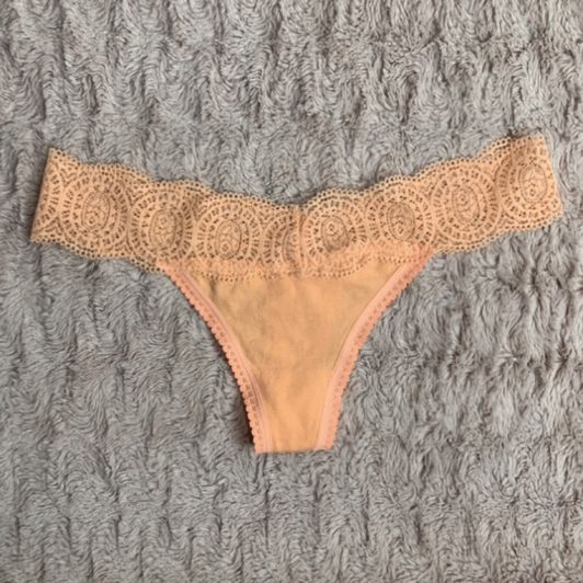 Orange Lace Thong