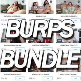 BUNDLE BURPS BURPING FETISH VIDS