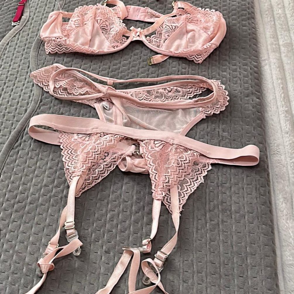 my sexy pink lingerie