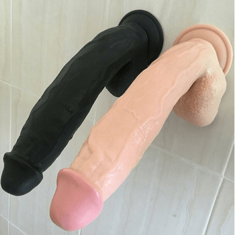 Huge dildo for deepthroat and gagging